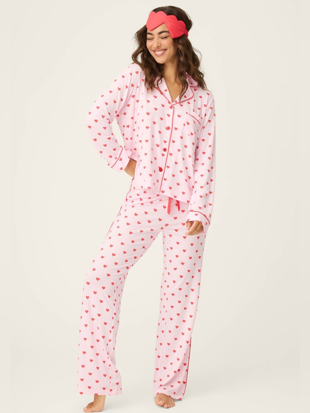 NWOT | PJ Salvage | Wildest Dream Heart Pajama Set | Pink | Size M